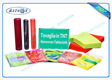 Polipropileno não tecido 1.2m x 12m vermelho/do preto/verde Spunbond da toalha de mesa