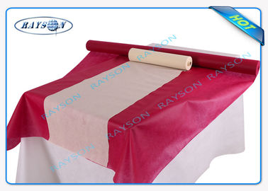 Material não tecido retangular descartável do polipropileno da toalha de mesa do banquete de casamento